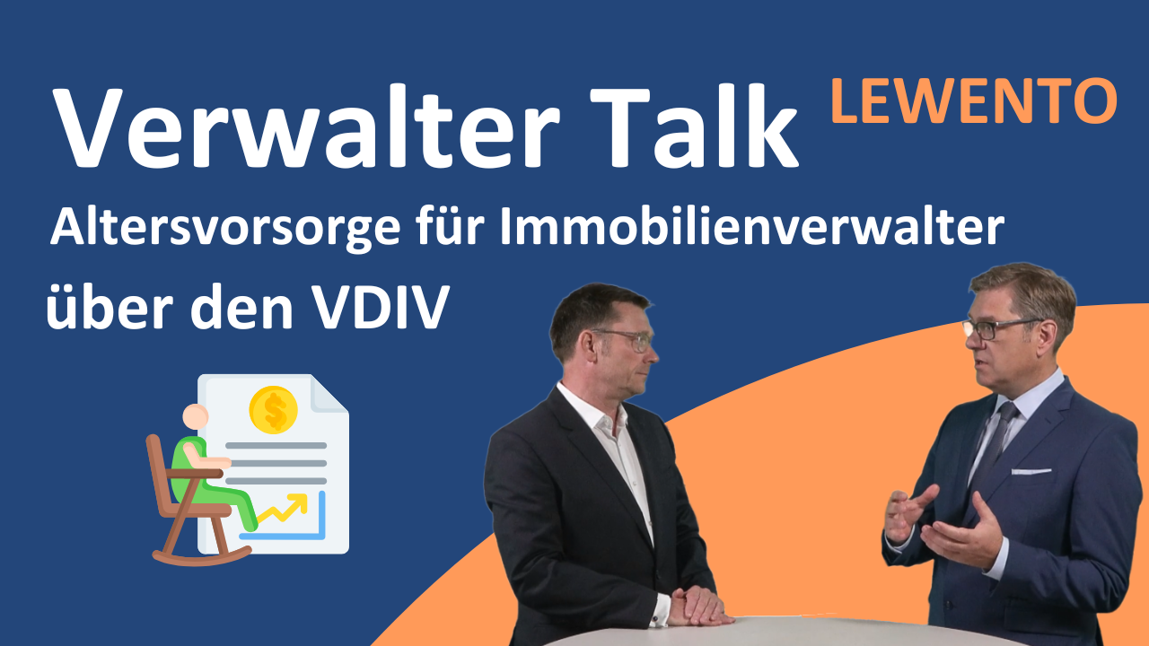Gruppenversicherung zur Altersvorsorge für Immobilienverwalter über das VDIV-Versorgungswerk