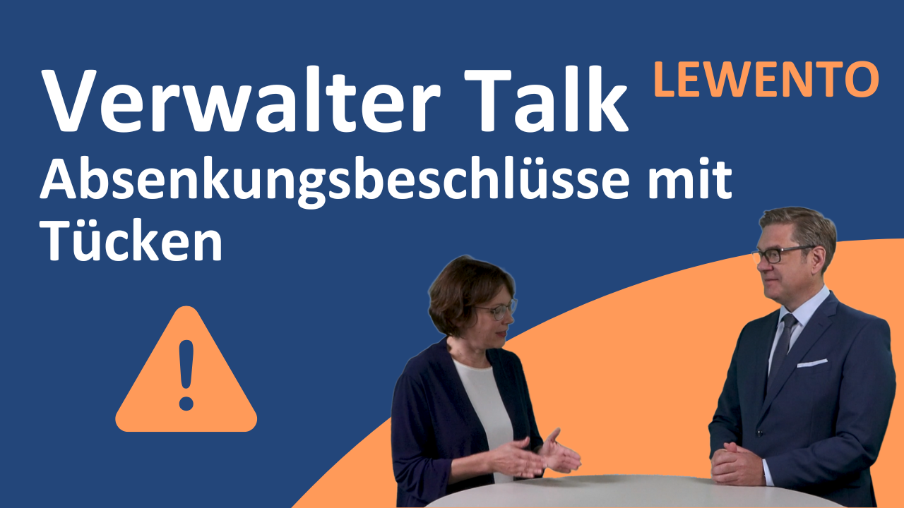 Absenkungsbeschlüsse mit Tücken