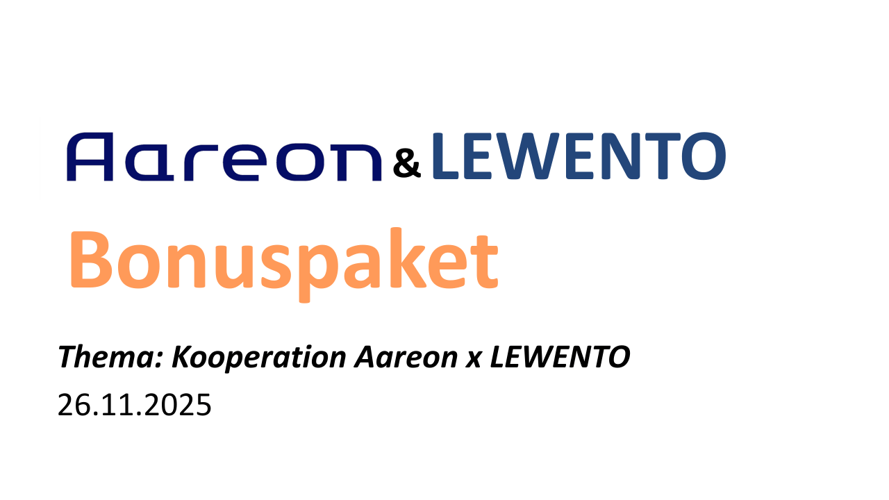 Bonusmaterial - Kooperation LEWENTO x Aareon - 26.11.2025