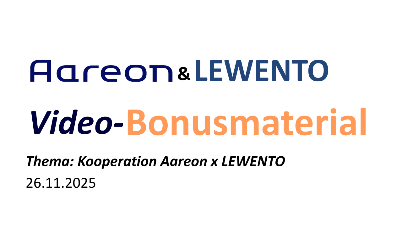 Video-Bonusmaterial Kooperation LEWENTO x Aareon 26.11.2025
