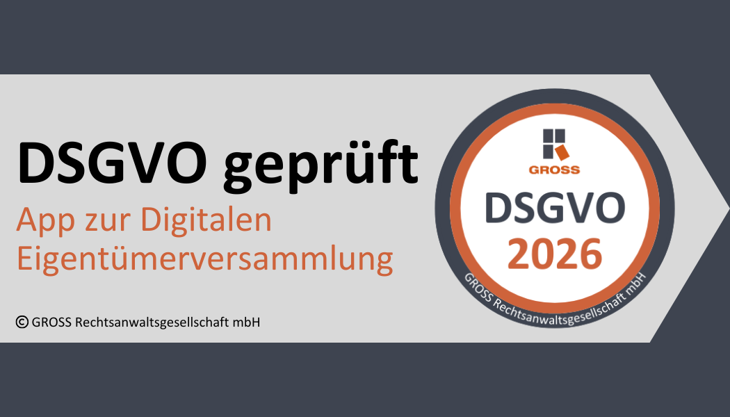 Register DSGVO geprüfter Apps für digitale Eigentümerversammlungen.