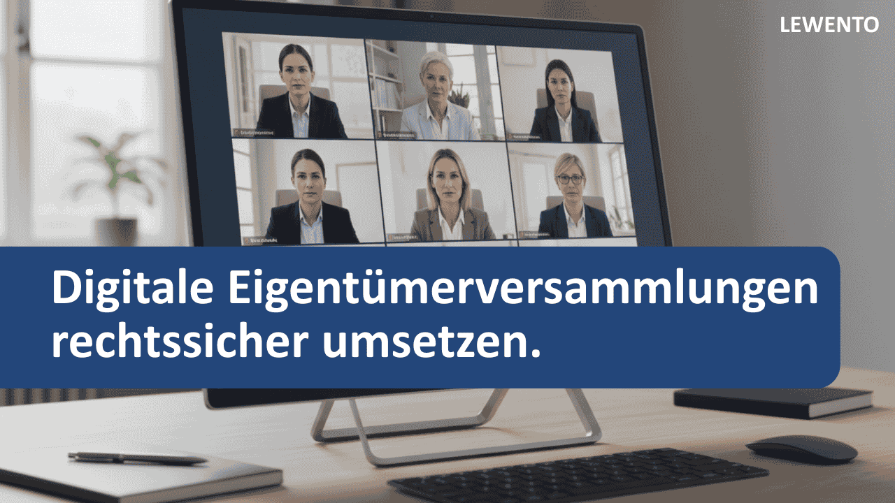 Digitale Eigentümerversammlung & DSGVO