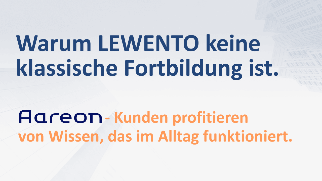 Aaron bietet mehr – LEWENTO wird Bestandteil des Angebots 