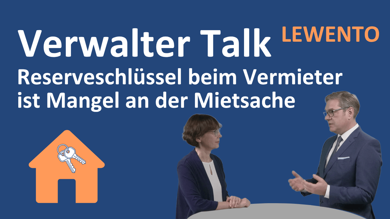 Vermieter behält Schlüssel = Mangel