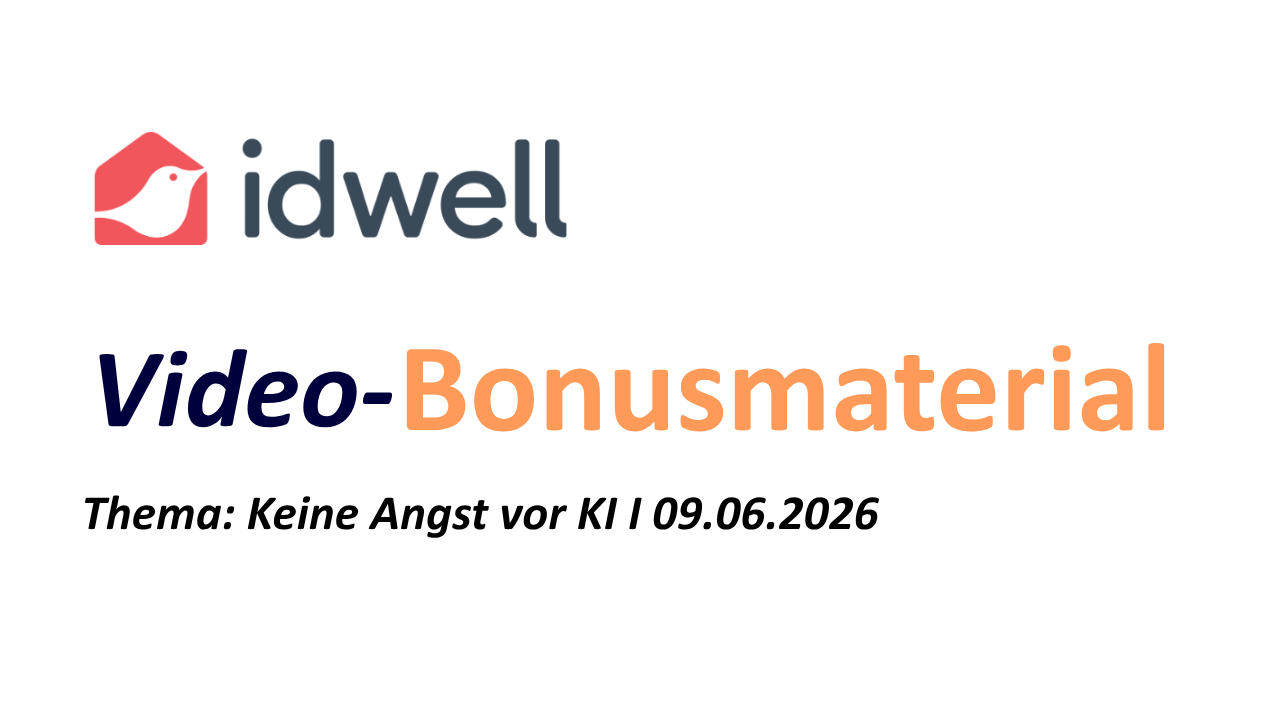 Video Bonusmaterial iDWELL 09.06.2026