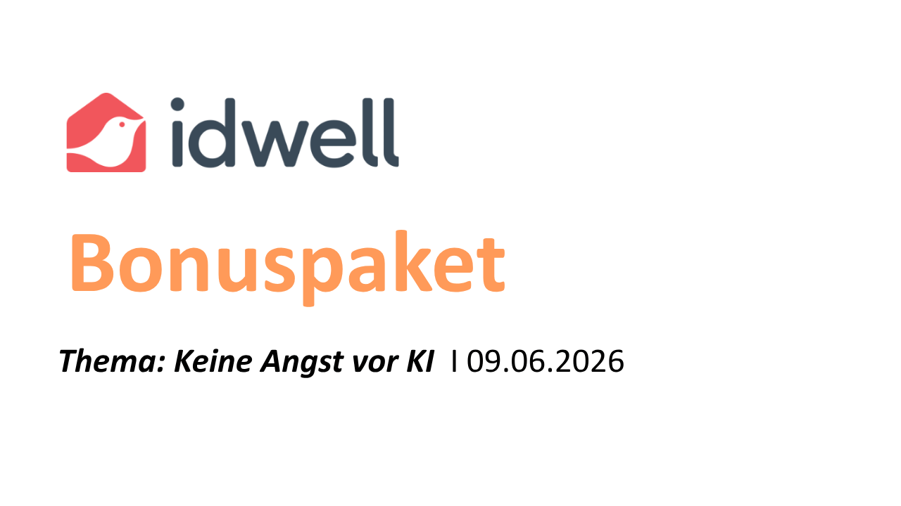 Bonusmaterial – iDWELL 09.06.2026