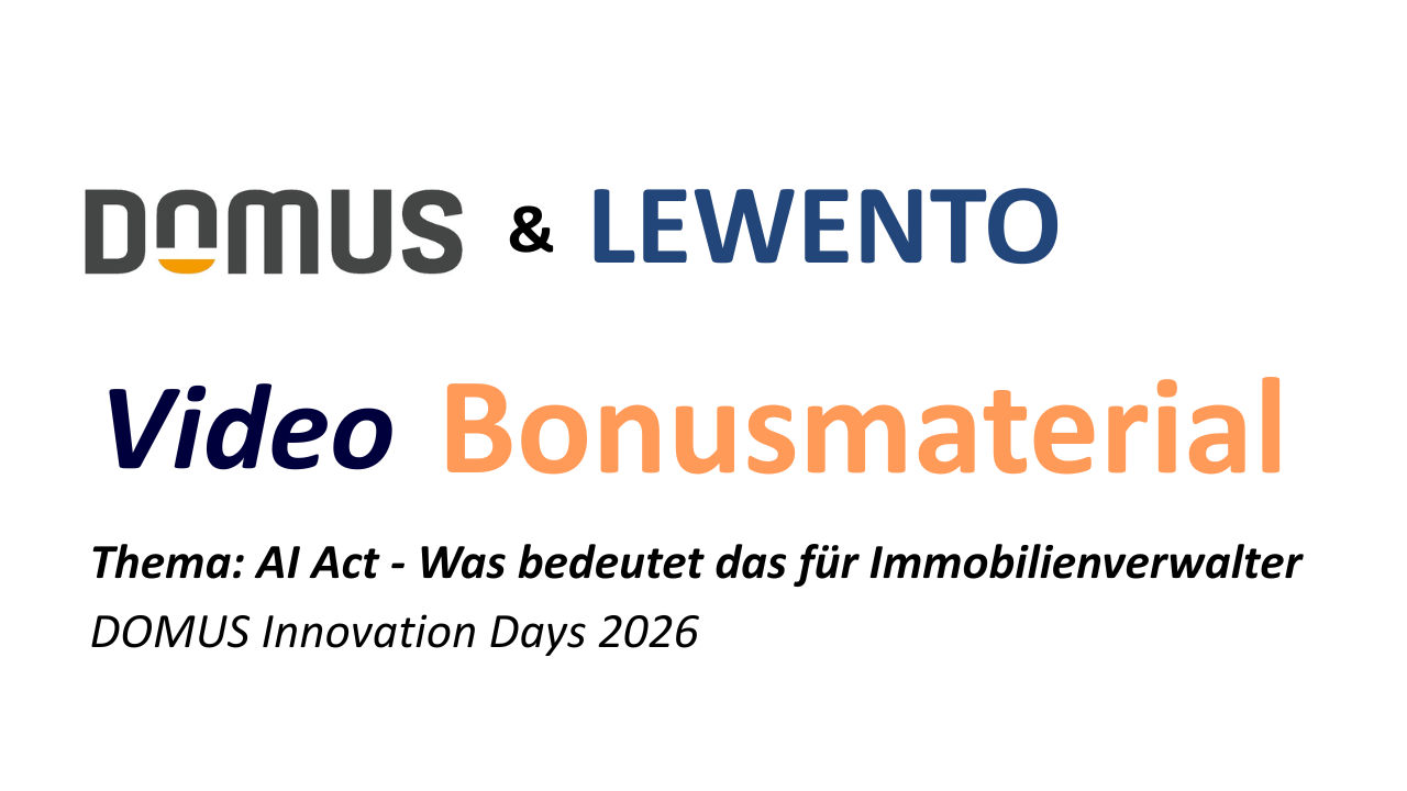 Video Bonusmaterial DOMUS Innovation Days