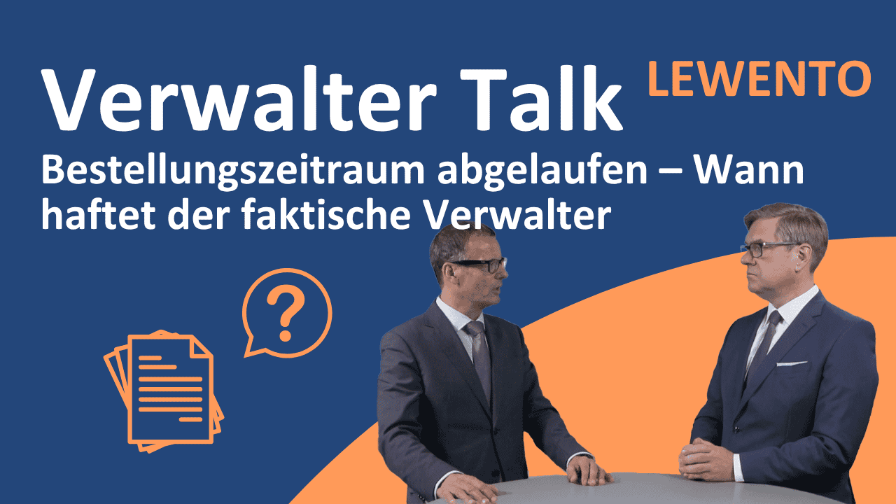 Faktischer Verwalter haftet wie ein bestellter Verwalter