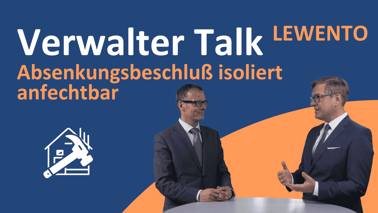 Absenkungsbeschluss nach § 23 Abs. 3 Satz 2 WEG